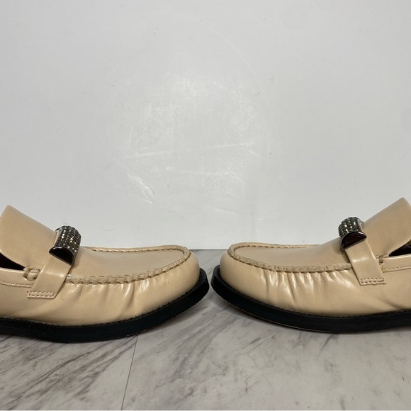 Franco Sarto Lizzy Tan Faux Leather Sparkle Loafer 8M - Picture 6 of 16